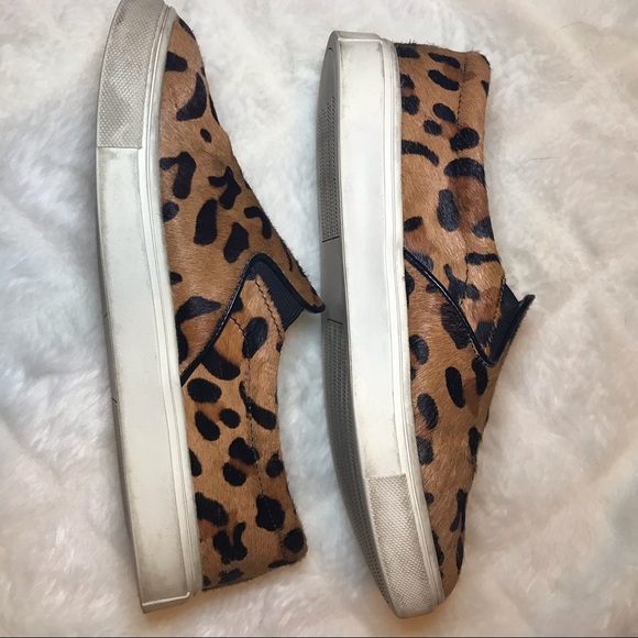 Steve Madden Ecentric Leopard Pony Fur Flats 6 - Picture 4 of 7